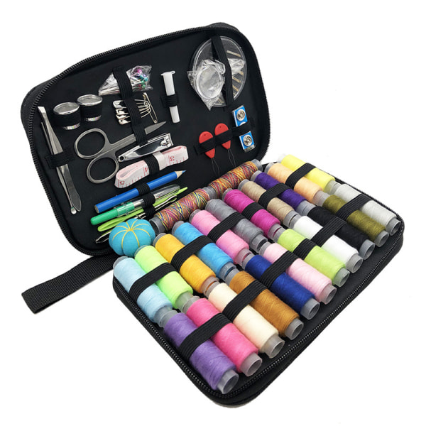 Sewing Kit with Thread, Needles, Scissors, Tape measure, Splitter, etc.  Multi-colour Style 3