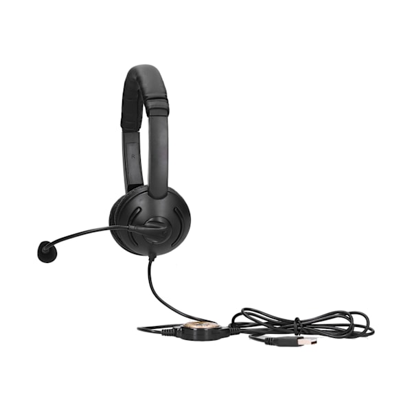 OY359 USB-telefonheadset, trådbundet digitalt ljudheadset med mikrofon för callcenter, affärswebinar