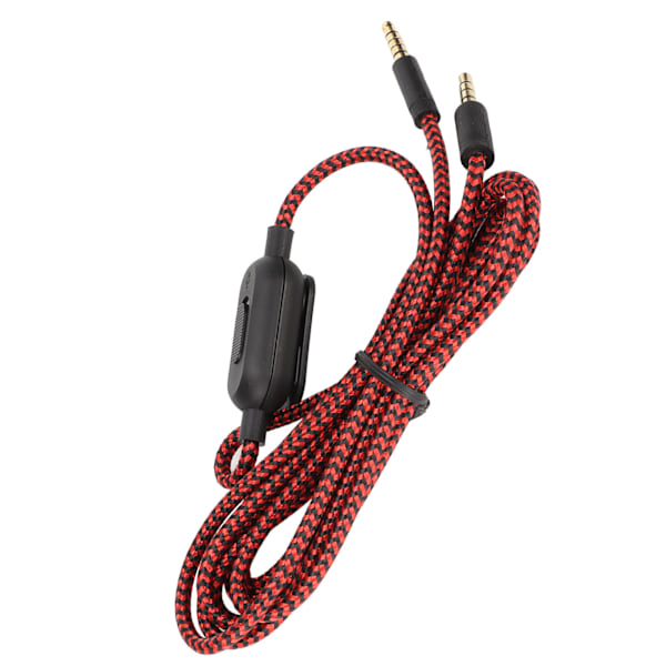 Hovedtelefonkabel Indbygget Mikrofon Udskiftning Headset Ledning med Lydstyrkekontrol til Logitech G433 G233 G Pro G Pro X PC Telefon