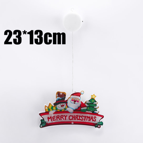 LED-julelys med tegneserie-vindussuger, juleatmosfære-layout, fargede lys Small Christmas Train