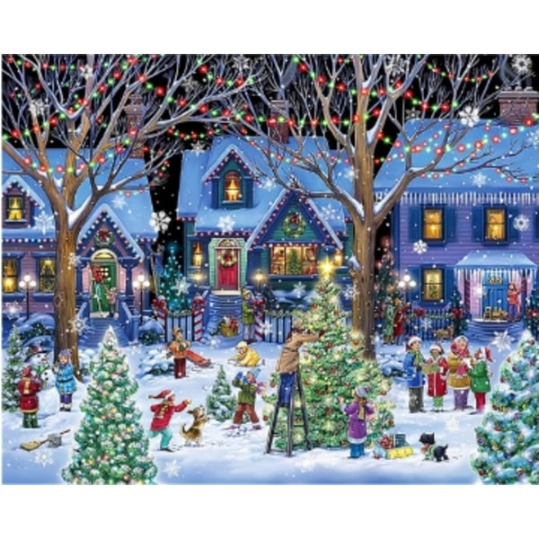 1000-bitars pussel jul ren snögubbe B