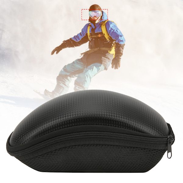 Bärbar Skid- och Snögoggle-Skydd - Snyggt Bärfodral - Hårdt Fodral med Blixtlås