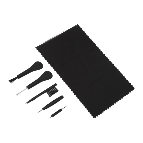 Sound Aid Cleaning Kit Professional musta äänenvahvistimen tuuletusaukkojen puhdistustarvikkeet puhdistusliinalla