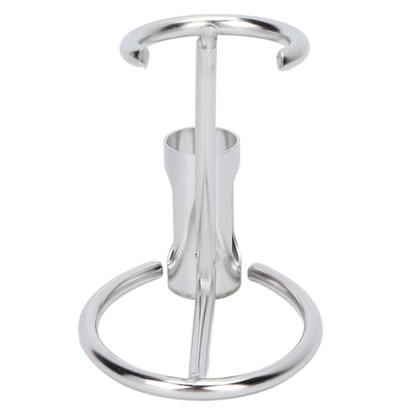 Razor Stativ Praktisk Sølv Metal Anti-Skrid Sikker Hurtig Tørrende Razor Holder Razor Hanger Barbering Værktøj