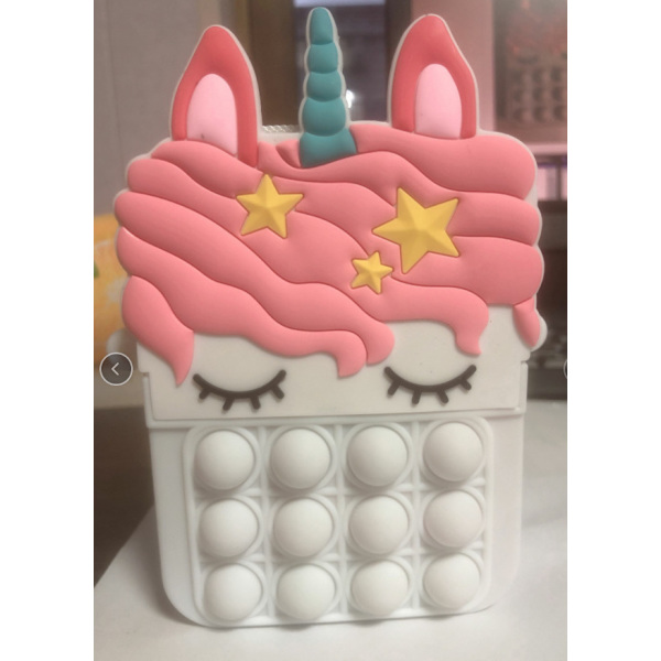 Ny Taske Prinsesse Møntpung Silikon Crossbody Voksen og Børn Dekompression Sød Legetøj Tegneserie Taske Macarons