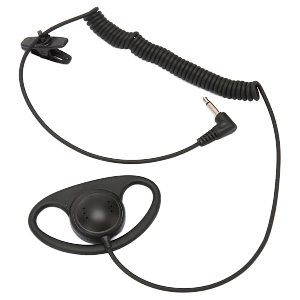 D-formet enkeltsidig øretelefon 3,5 mm D-formet ørekrok ørepropp med spiraldesign for mobiltelefoner MP3 MP4