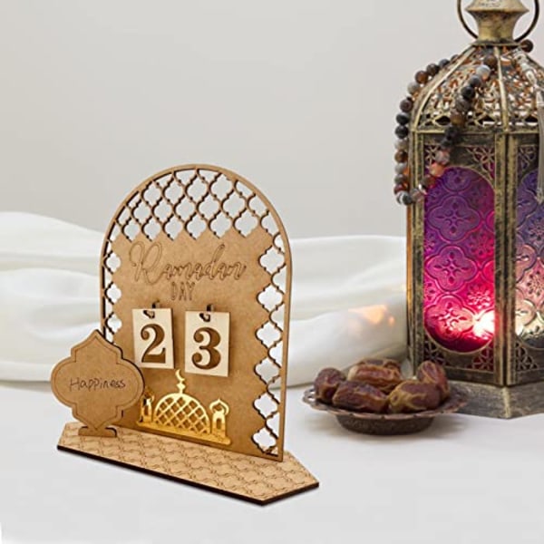 Ramadan-kalender Eid Mubarak-kalender Tränedräkningskalender för Ramadan-gåvor 1