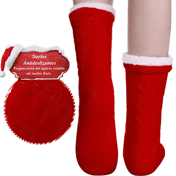 1 Par Julstrumpor i Tjock Korallfleece