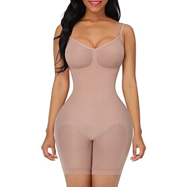 Jumpsuit for kvinner med formet tights og justerbare stropper skin L