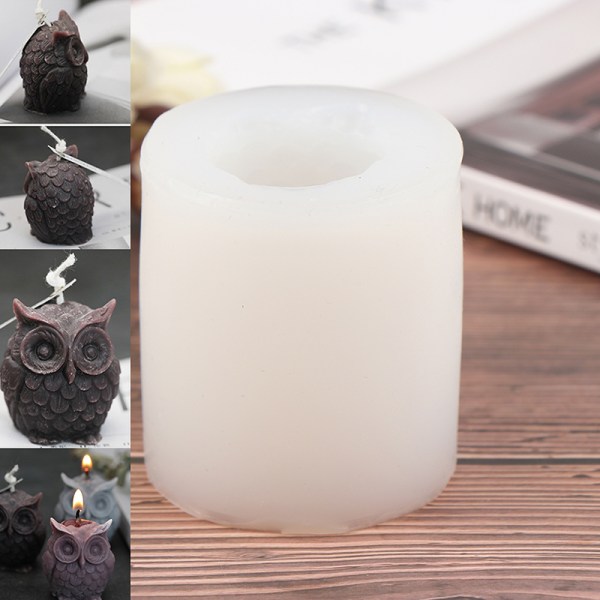 3D Ugle Lys Silicone Forme til DIY Håndlavede Lys