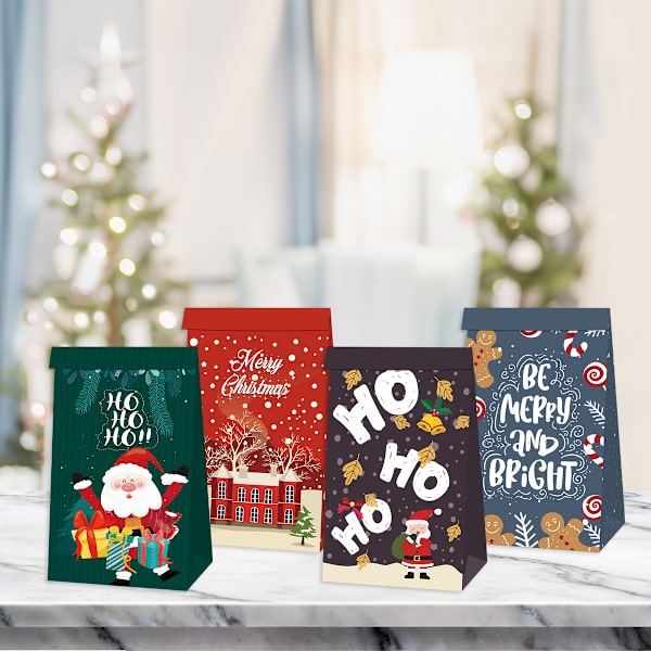 Juldekoration 2023 - Nytt Julgransgodispåse med tecknad figur för fest 1 12pcs/Set