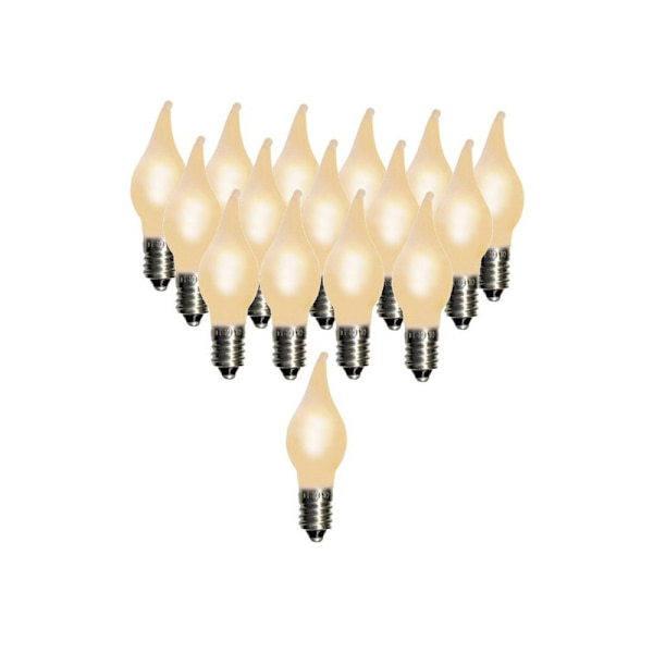16 stk LED-lys for juletrelys Elektrisk stift E10