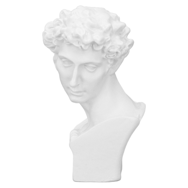 Harpiks Hoved Skulptur Dekorativ Ornament Nordisk Mini Buste Kunst Figur til Studie Soveværelse Stue