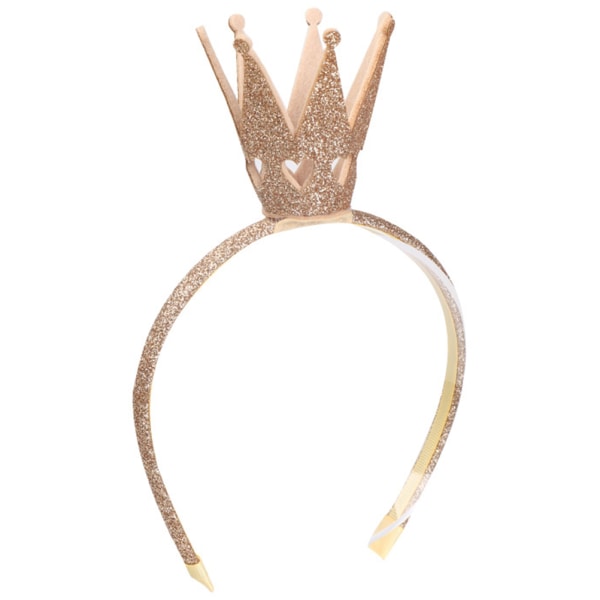 Babyjente Skinnende Krone Hårbånd Hodebånd Barn Tiara Bursdag Prinsesse Kostyme Hodeplagg for Jenter Kvinner