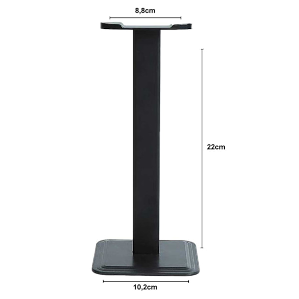 Svart Hodetelefonstativ Hodetelefonstativ Headsetstativ for Hodetelefoner svart black