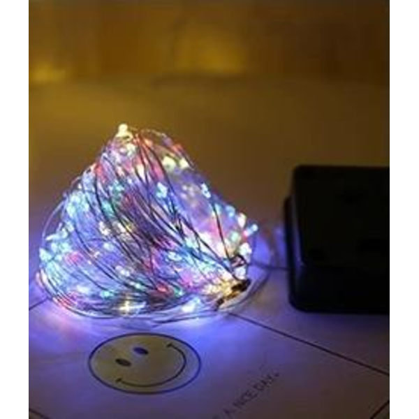 100 LED/10 m valosarjat mikrovalojen silmukoilla jouluun