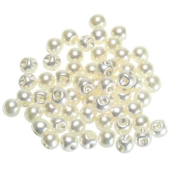 50 stk/100 stk Perle Knapper Sy Scrapbooking 50 stk