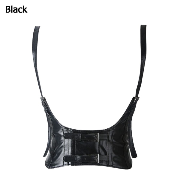Underbust korsett väst Midjebälte SVART