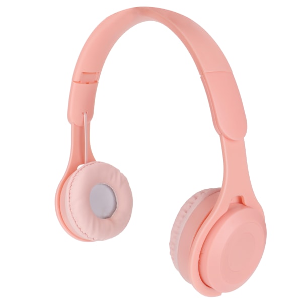 Y08 Barn Hörlurar Macaron Snygg Stereo Ljud Fällbar Plug in Kort Bluetooth Over Ear Hörlurar Rosa