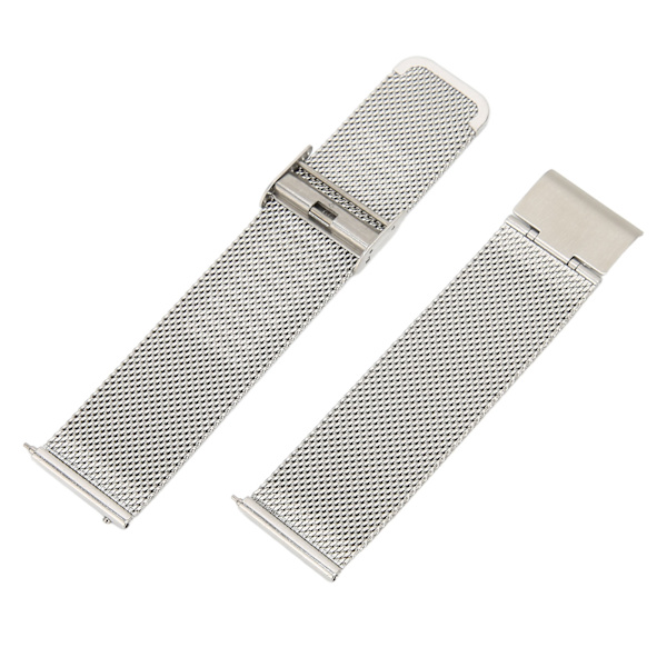 22 mm:n ruostumattomasta teräksestä valmistetut kellohihnat, mesh-kudotut kellohihnat, pikalukituskellohihnat, universaali solki Amazfit GTR 3:lle, hopea