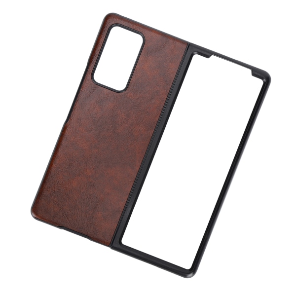 Skinndeksel for mobiltelefon til Samsung Galaxy Z Fold 2 beskyttelsesdeksel Antifall-deksel (brun)