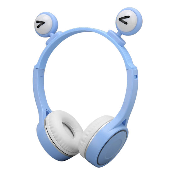 Lasten Bluetooth-kuulokkeet, taitettavat HiFi-stereokuulokkeet, lasten kuulokkeet mikrofonilla ja LED-valolla kotiin, matkoille, kouluun, sininen