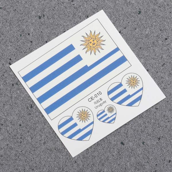 12 stk. VM 2022 Land Flag Match Stickers