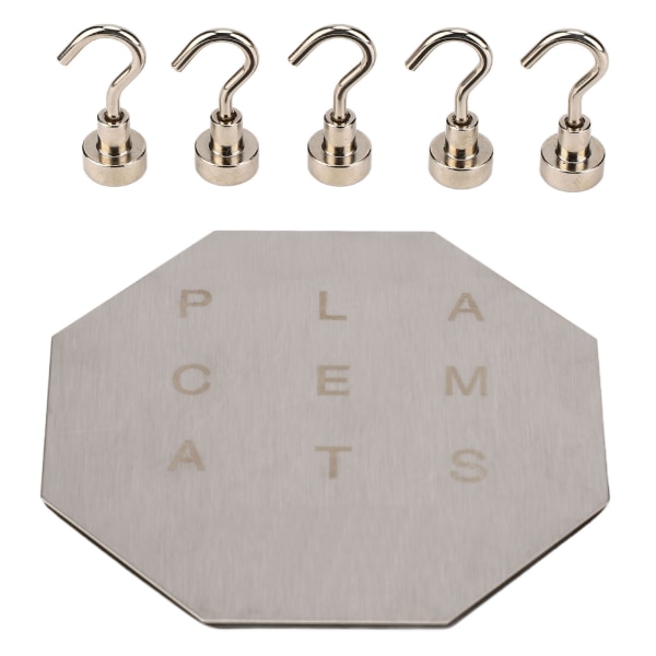 Magnetisk Neglekunst Display Stativ med 5 Tip Holder Fingernegl DIY Øvelse Værktøj til Falske Tip Manicure Værktøj