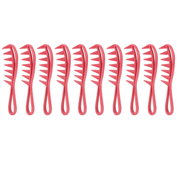 10 stk Bredtannet Kam Ergonomisk Håndtak Runde Kanter Hudvennlig Styling Bred Kam for Menn Kvinner Hårstyling Hår Salonger