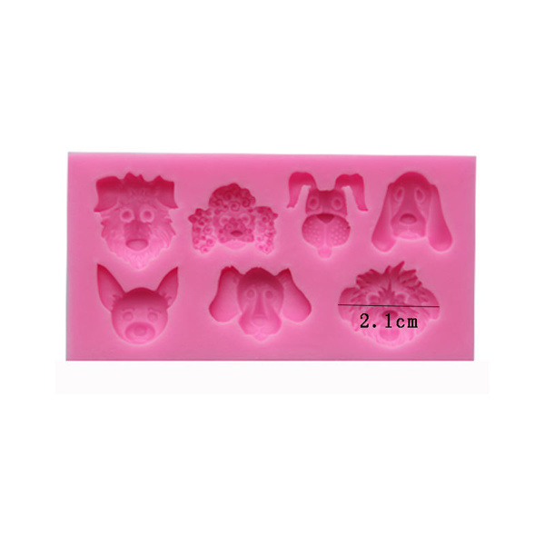 Chokoladeforme Cartoon Hund Slikforme Kageform Silikon Bageform Fondantform til Hjemmekøkken DIY Bageudstyr