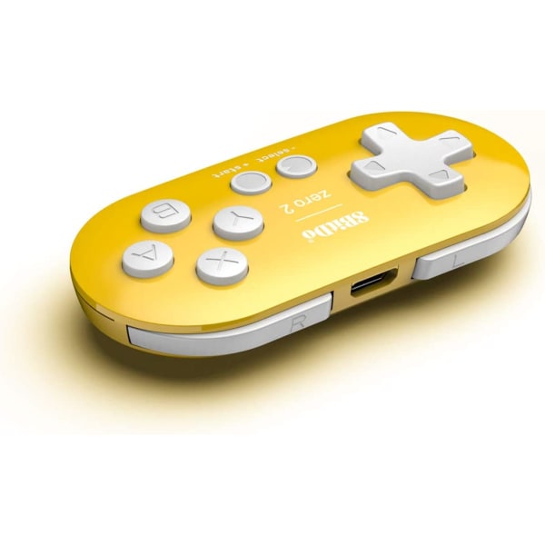 8Bitdo Zero 2 Gul Utgave (Ikke Maskinspesifikk)