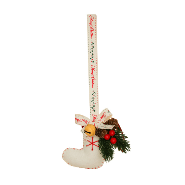 Julegave Ullfilt Juletre Henger Julepynt Bilhengende Style Six
