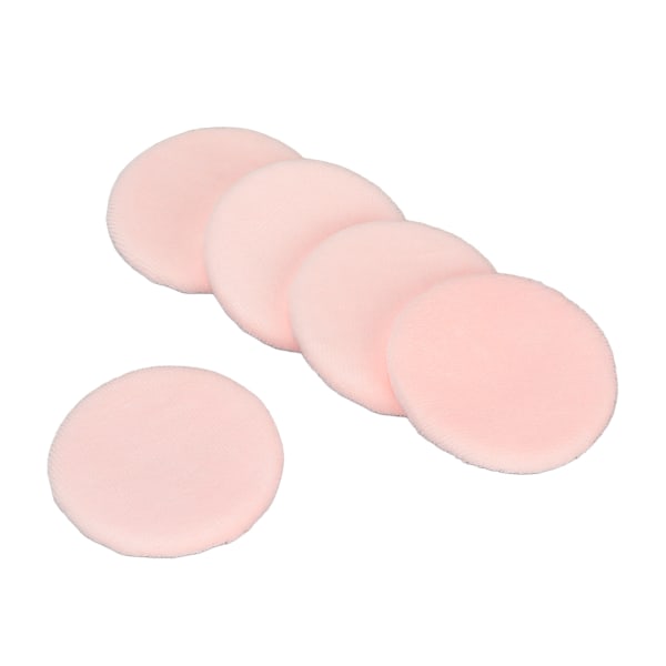 5 stk. Pudderpuf Blød Tekstur Vaskbar God Puddergreb Tre Farver Tilgængelige Ansigtsmakeup Pudderpuf Pink