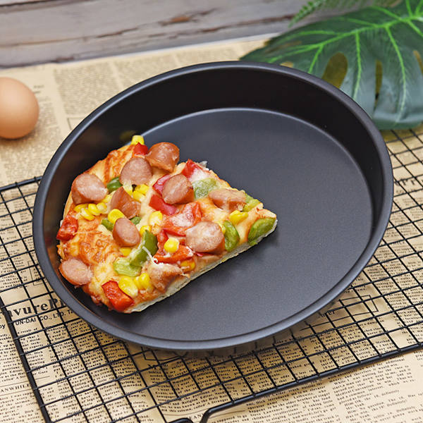 Pizzaform, Rund, Icke-Klibbig, Kolstål, Bakplåt, Bakform, Brödform, Köksredskap (15 cm)