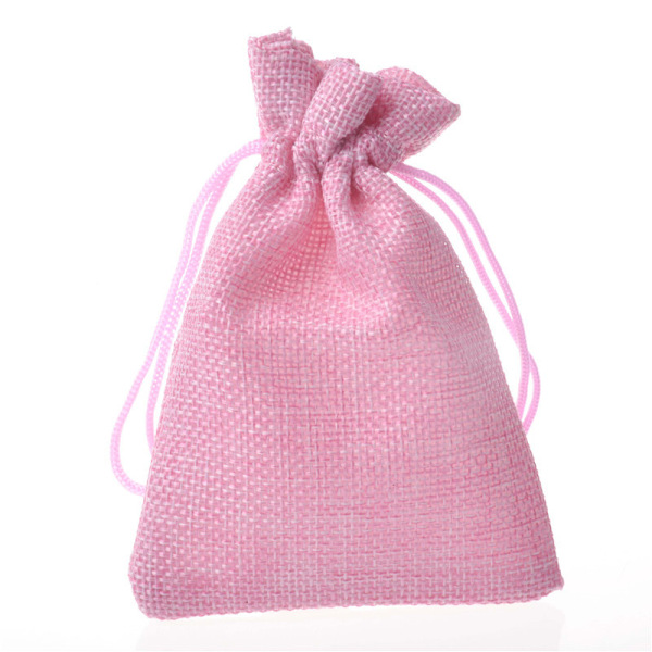 Trekkstreng Linen Gavepose 2 Farger Passer Julgave Godteri Emballasje Liten Sekk H