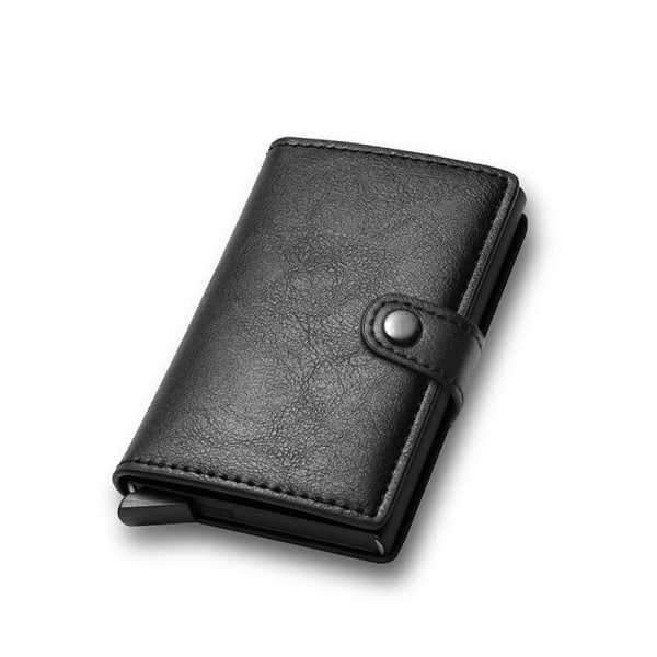 RFID-lompakko korttien säilytykseen, varkaudenestosuojaus, hiilikuituinen alumiiniseos, metallikorttikotelo Carbon fiber antique copper color