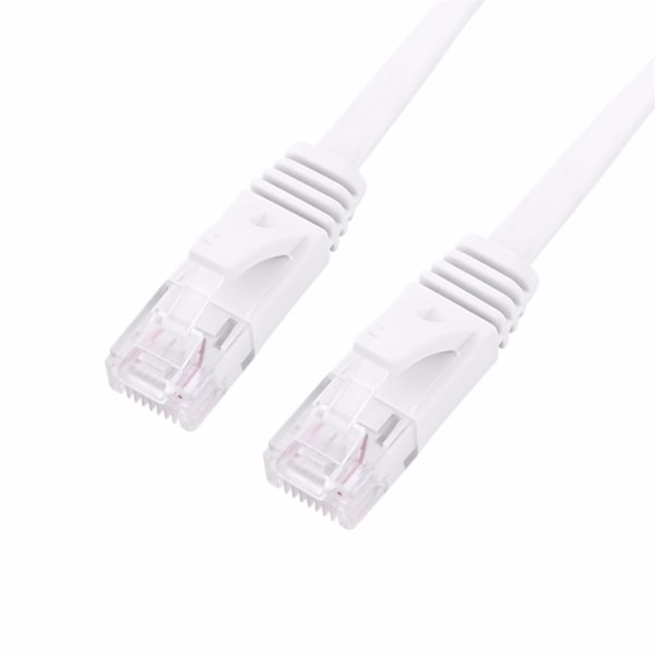 0,5m 1,5m 2m 3m 5m 10m 15m 20m Ethernet-kabel Højhastighed RJ45 CAT6 Flad Ethernet Netværk LAN Kabel UTP Patch Router Computerkabler