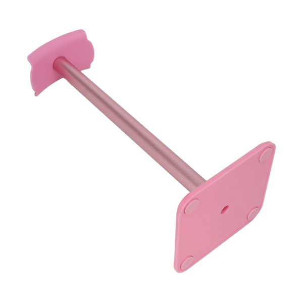 Hörlursstativ Rundade hörn Halkskyddsbas TPU-bricka Robust metallstång Headset-hållare för hemspelskontor Rosa