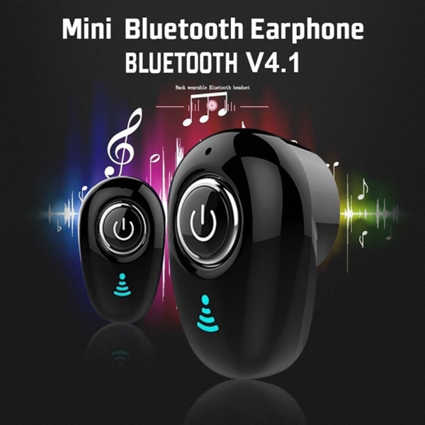 Mini In Ear Bluetooth 4.1 Stereo Bluetooth Headset Hörlurar Osynlig trådlös Sport Handsfree hörlur