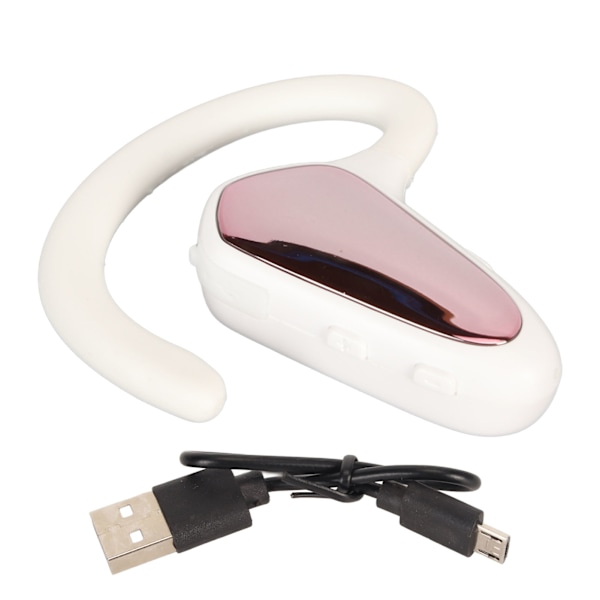 Trådlös Bluetooth-hörlur Benledning Brusreducering Bluetooth 5.1 Ultralätt Företagshörlur Rosa