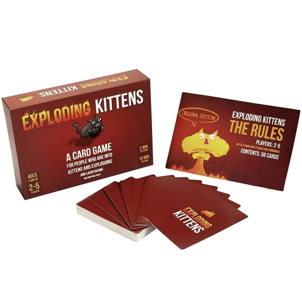 Exploding Kittens - Korttipeli Lapsille ja Perheille