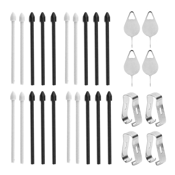 4Set Touch Replacement Tips Skrivepenn Nibs deler for Samsung Note 10/Note 10 PlusBlack