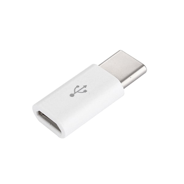 2 pakke Micro USB til USB C adapter svart