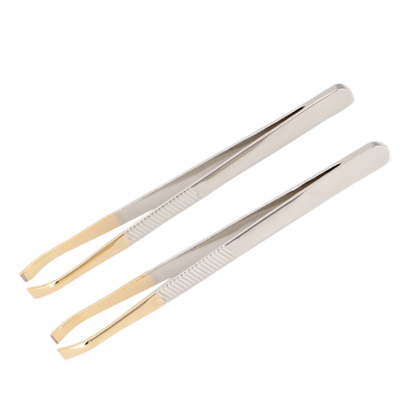 2 st Eyebrow-pincetter för kvinnor, precisionspincetter, dagliga skönhetsverktyg för inåtväxande hår, ögonbryn, ansiktshår