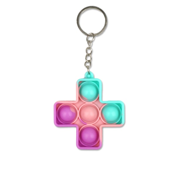 14 stycken silikon fidget leksakspendant pop leksak