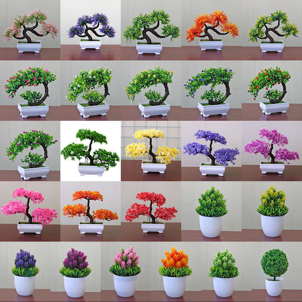 Konstgjord krukväxt Simulering Bonsai Heminredning Prydnad No.22