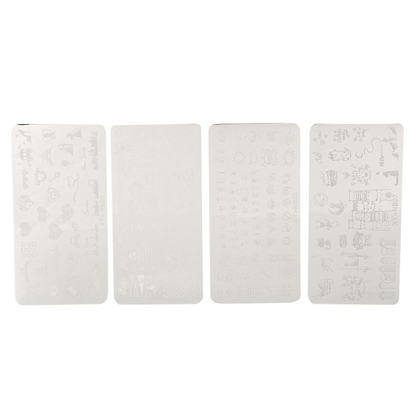 Kynsilakkalevyt Stenssit Kuvio DIY Kynsien Painanta Leimaus Malli Manikyyri Työkalu 05-08