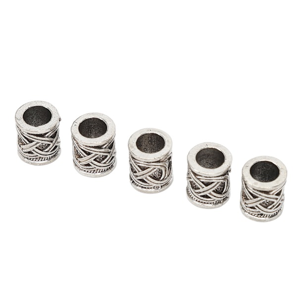 20PCS Skäggpärlor Retro Legering Flerfunktionella Hårpärlor för DIY Smyckesdekoration