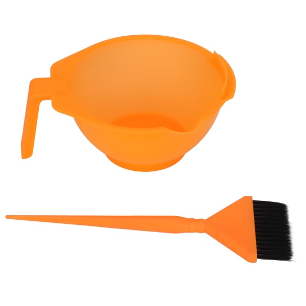 Orange hårfarveværktøj Professionel frisørfarve Hårfarvebørstekamskålsæt til salon