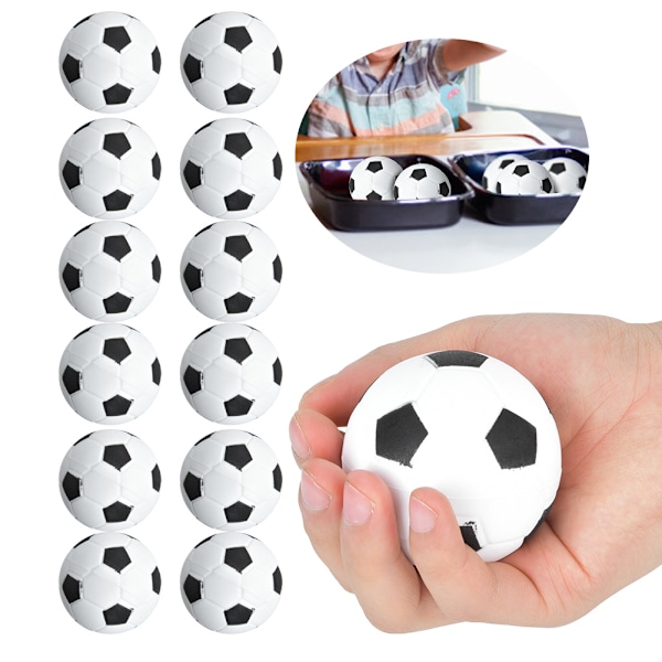 12 stk. 6,3 cm Børnelegeplads Fuld Kerne Blød EVA Elastisk Bold Reducer Tryk Stress Børnelegetøj Fodbold